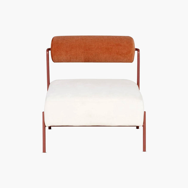 Marni Occasional Chair - Oyster and Terracotta