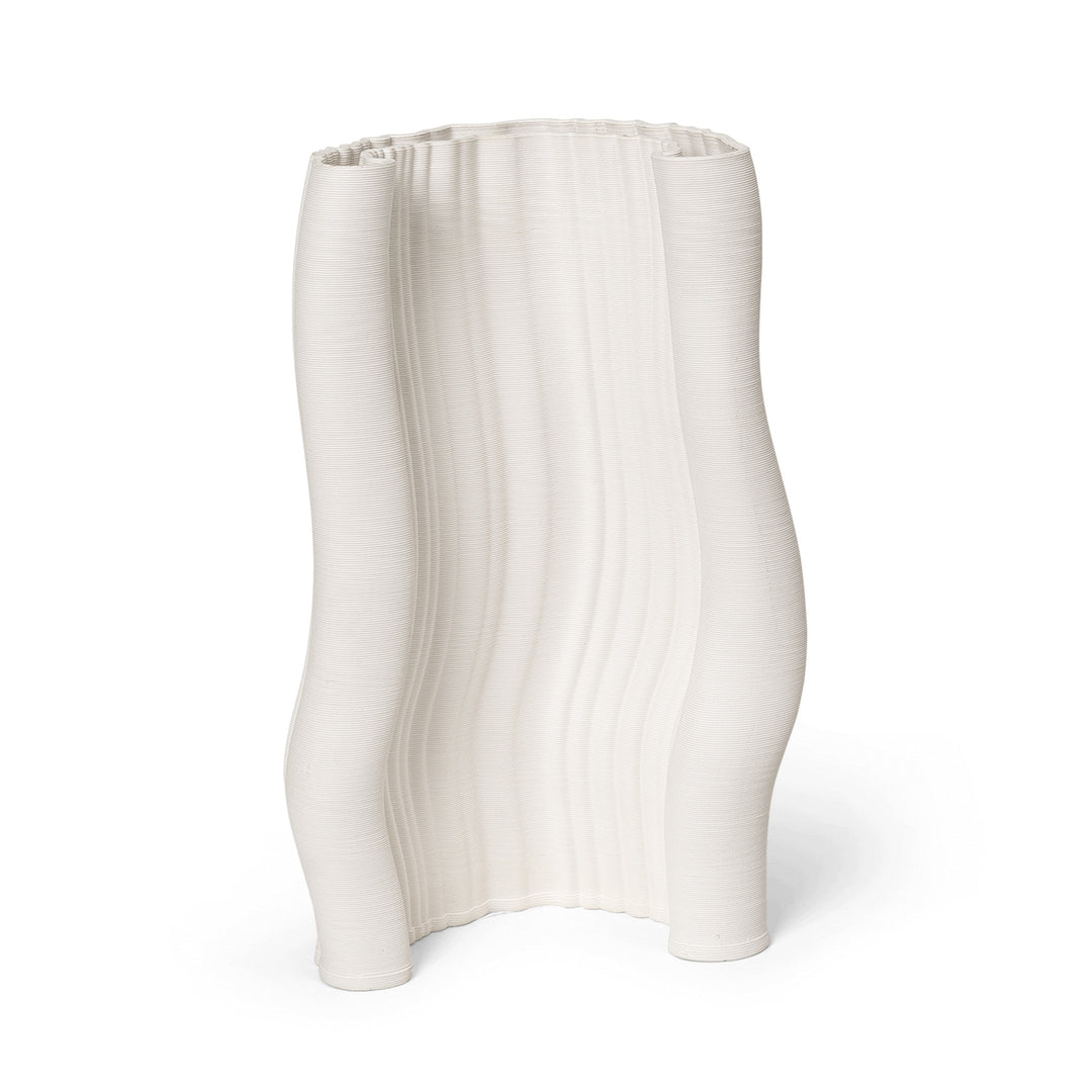 Moire Vase - H11.8 - Off-White