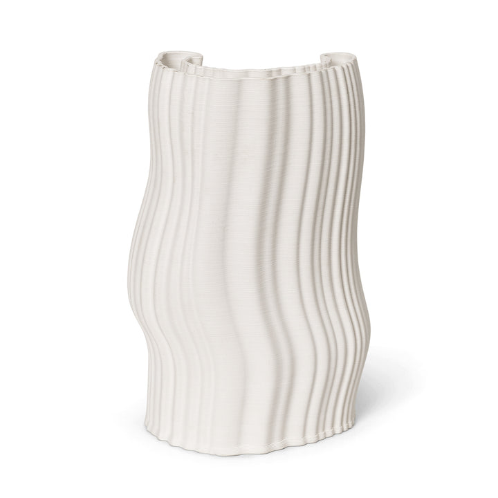 Moire Vase - H11.8 - Off-White