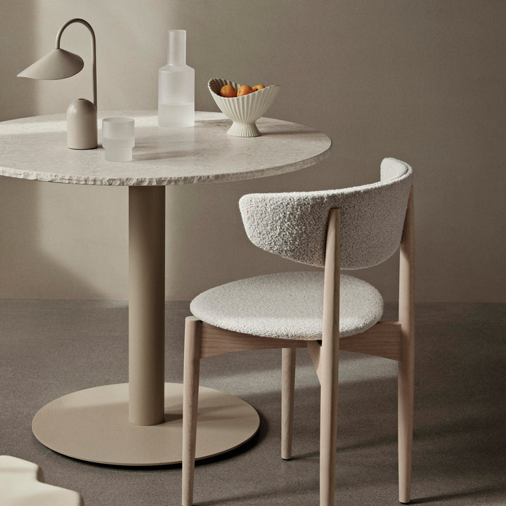 Mineral Dining Table - Bianco Curia/Cashmere