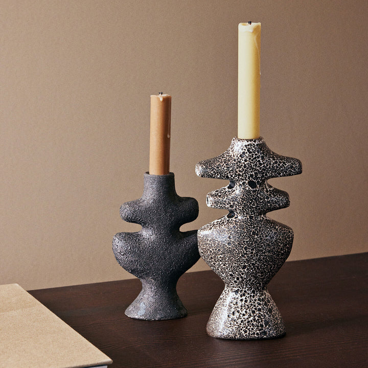 Yara Candle Holder - Small - Rustic Iron