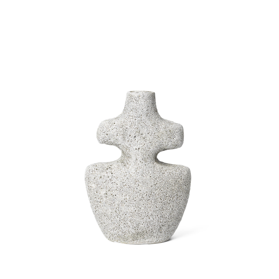 Yara Candle Holder - Medium - Grey Pumice