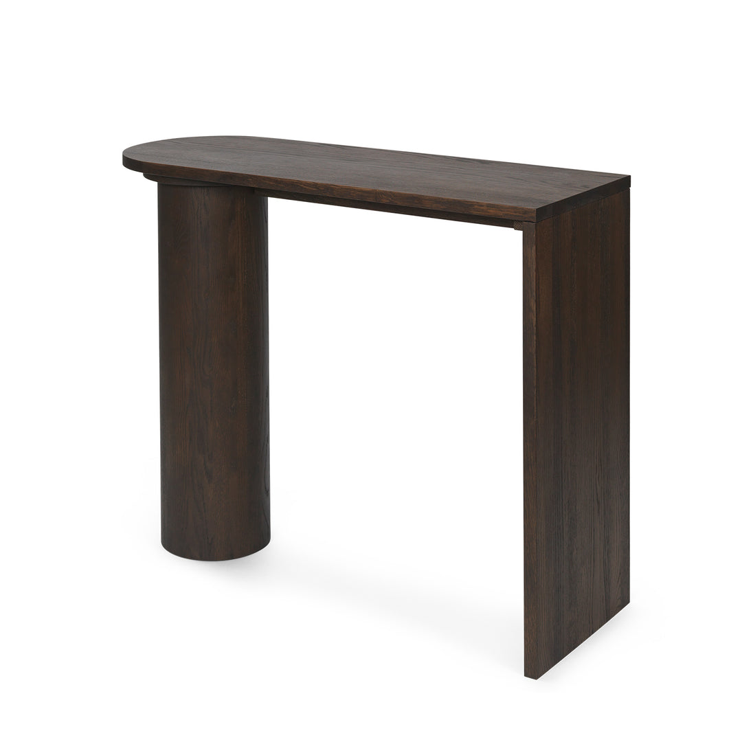 Pylo Console Table - Dark Stained Oak