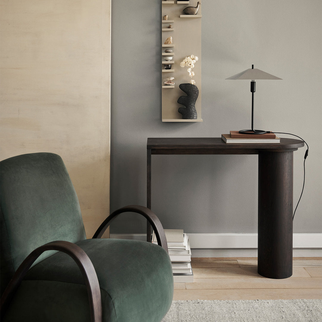 Pylo Console Table - Dark Stained Oak