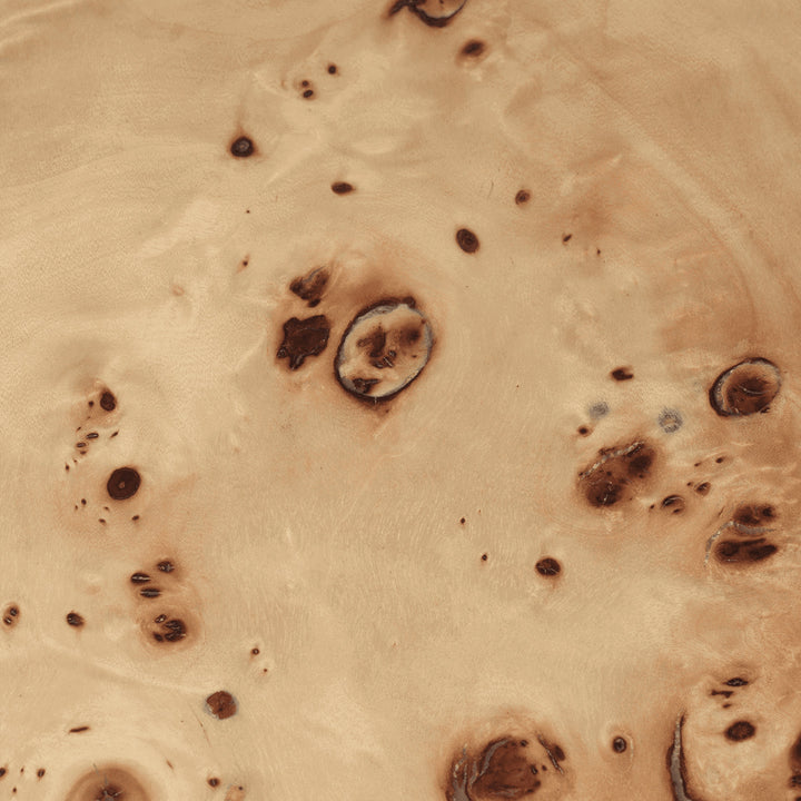 Post Coffee Table - Small - Poplar Burl Veneer