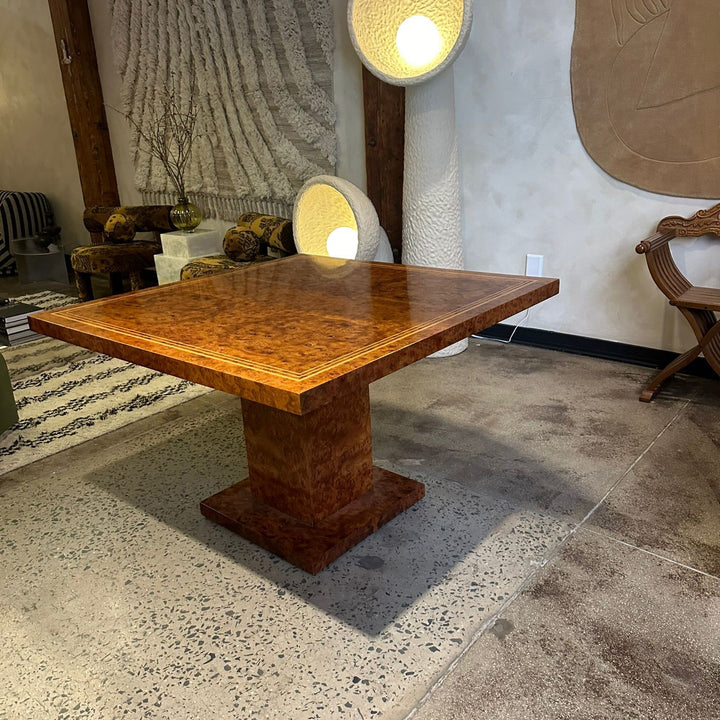 Italian Vintage Dining Table - Burlwood