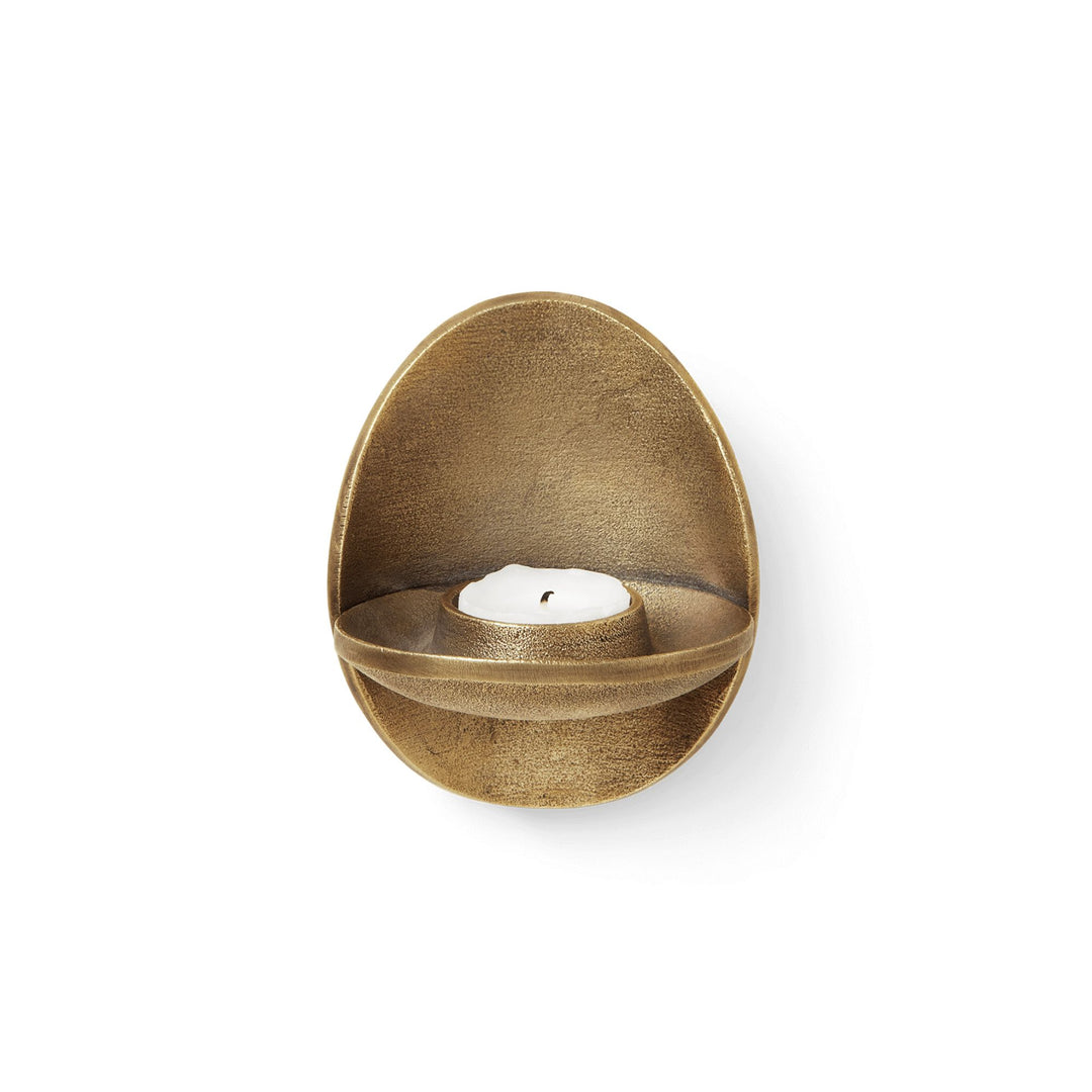 Agapé Wall Tealight Holder - Brass