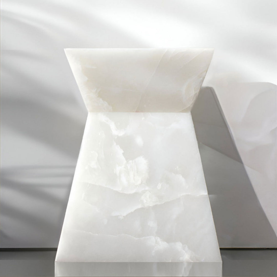 Aria White Onyx Table