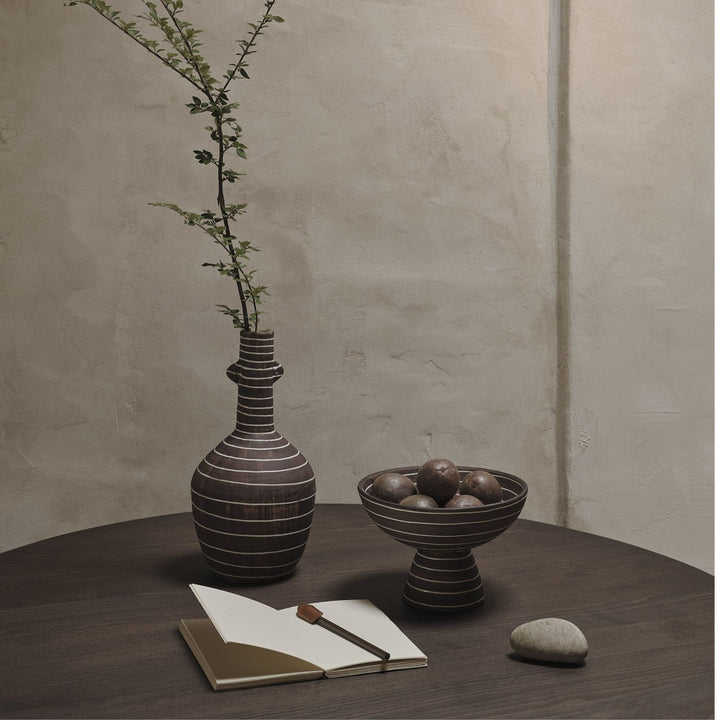 Brura Vase - Coffee/White