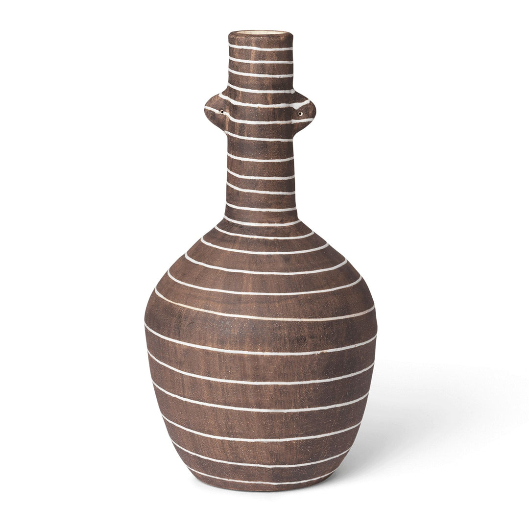 Brura Vase - Coffee/White