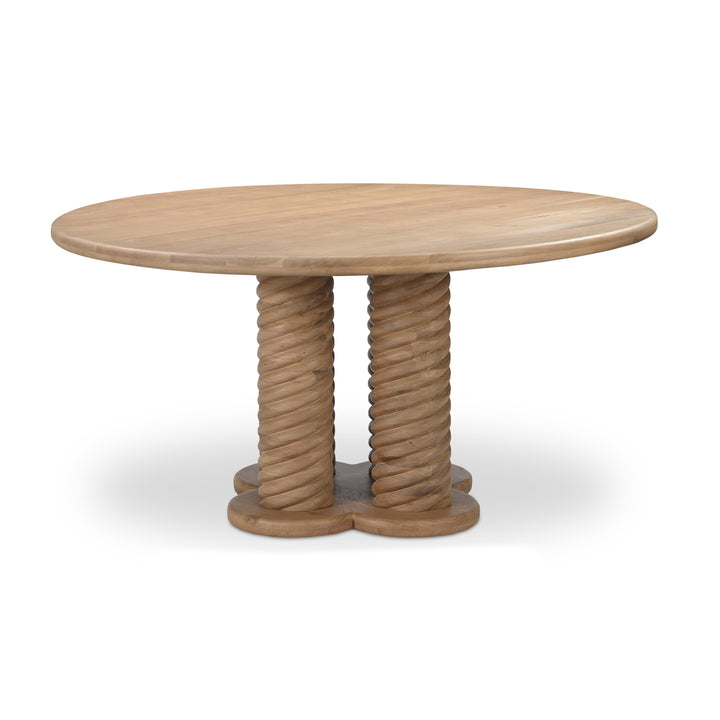 Charlotte Oak Round Dining Table