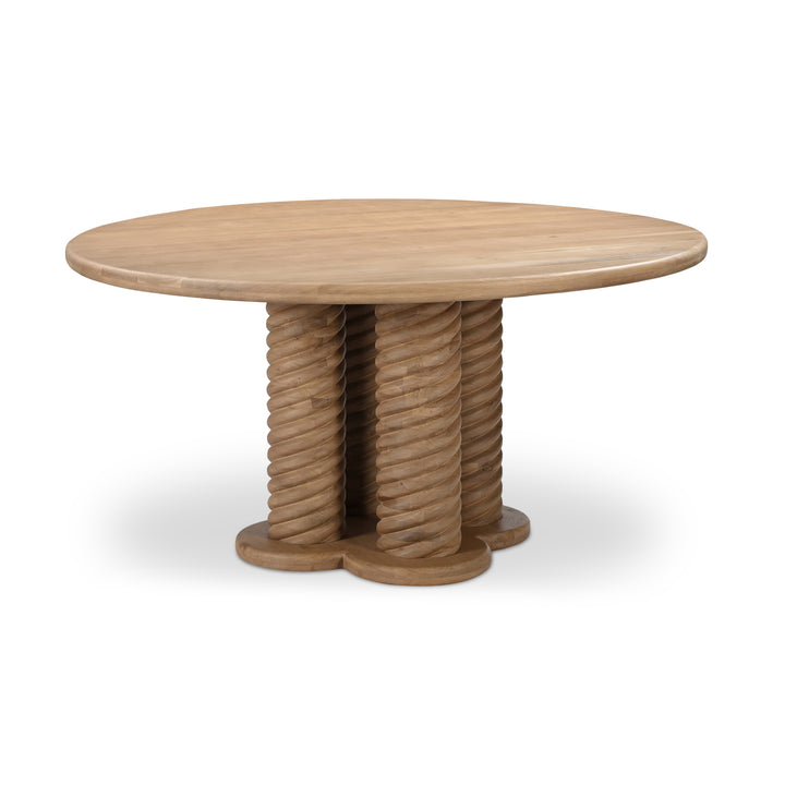 Charlotte Oak Round Dining Table