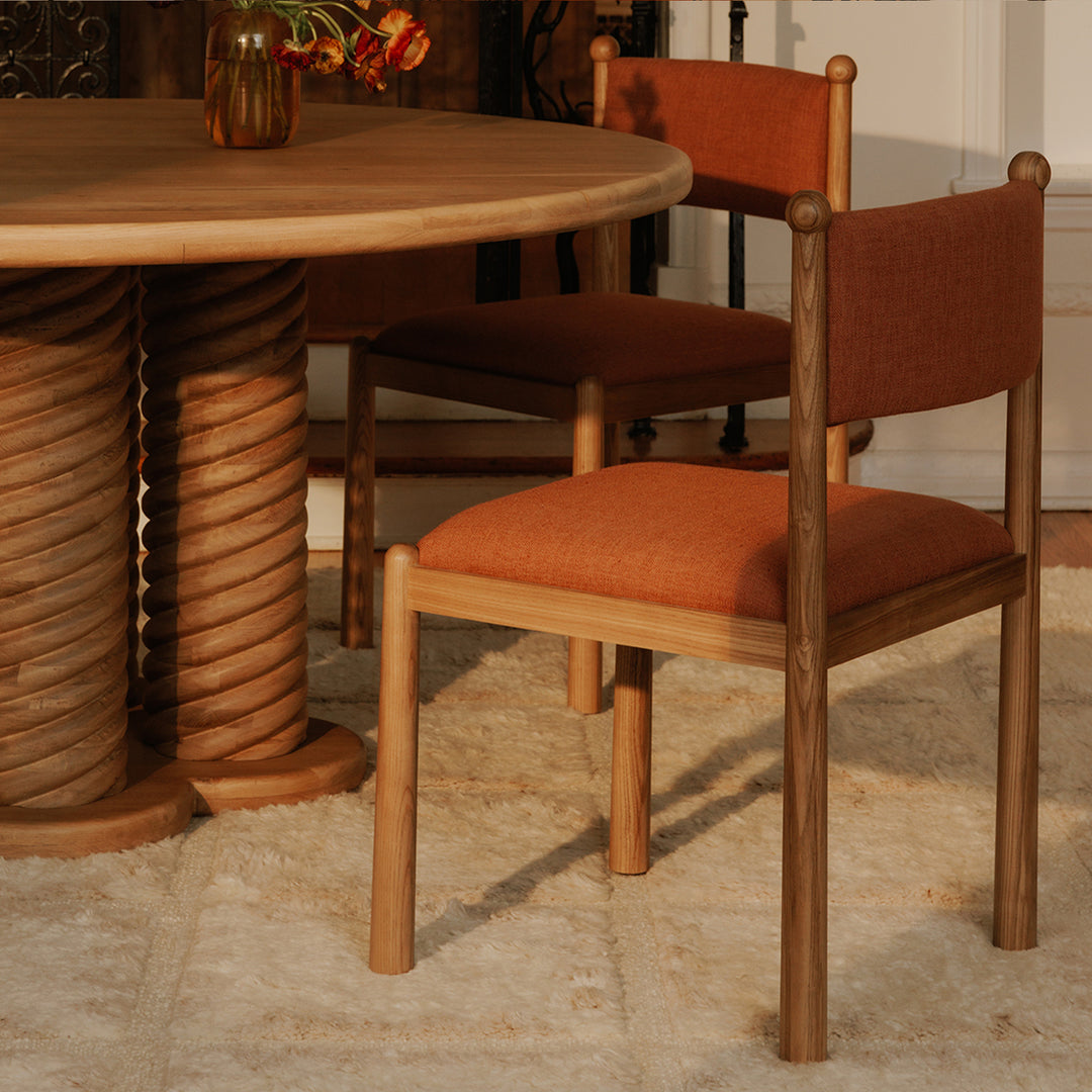 Charlotte Oak Round Dining Table