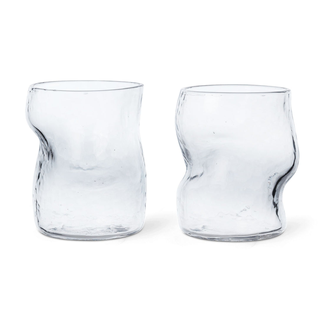 Dimple Glasses - Set of 2 - Clear