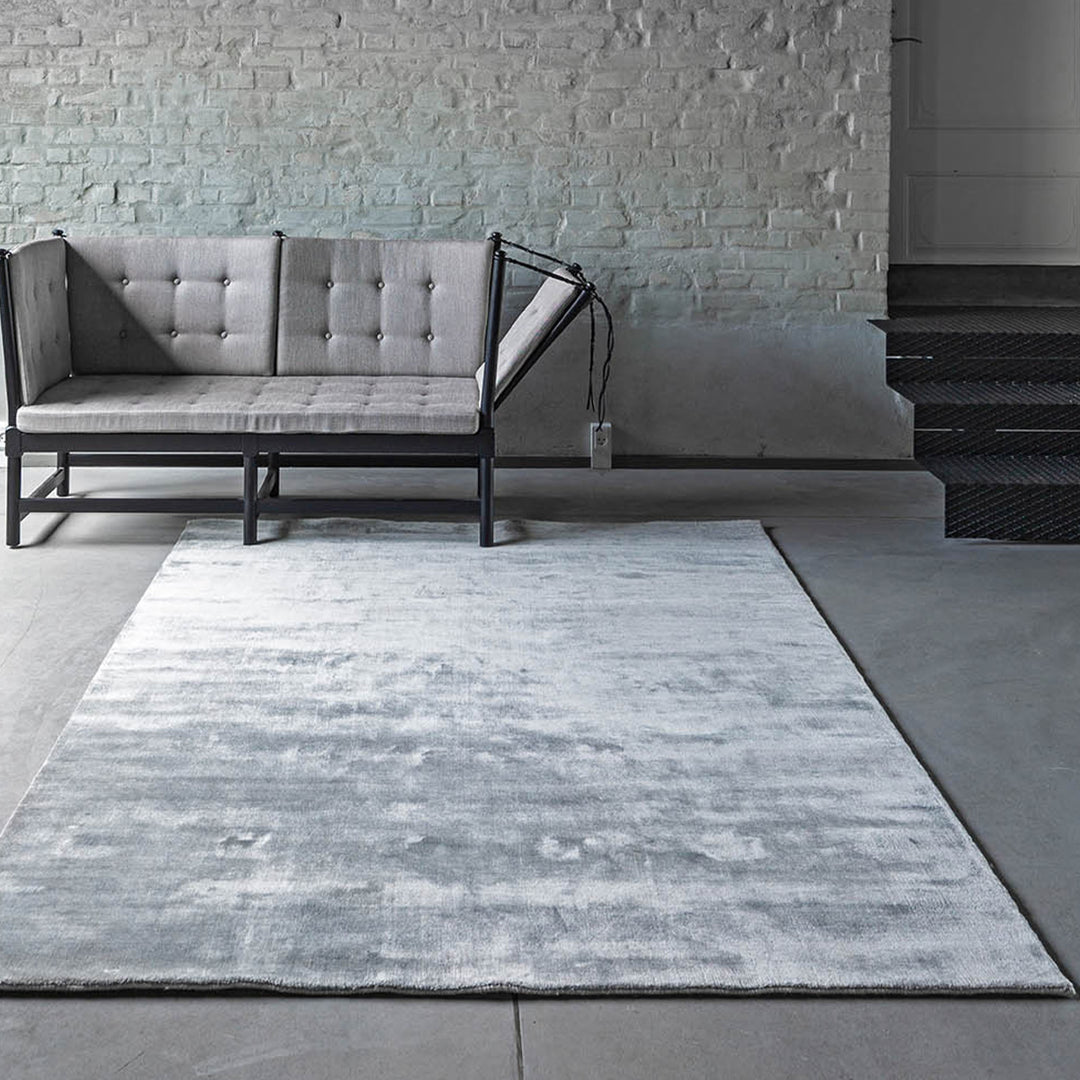 Concrete Grey Earth Bamboo Rug