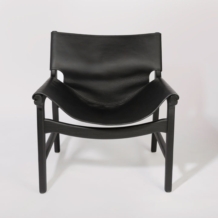 Ojai Lounge Chair - Black Leather - Floor Model - Grade B