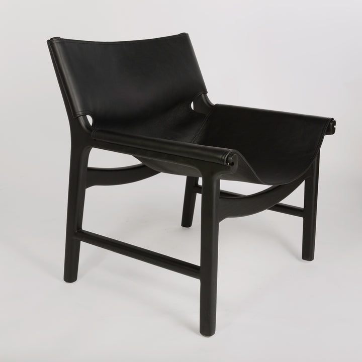 Ojai Lounge Chair - Black Leather - Floor Model - Grade B