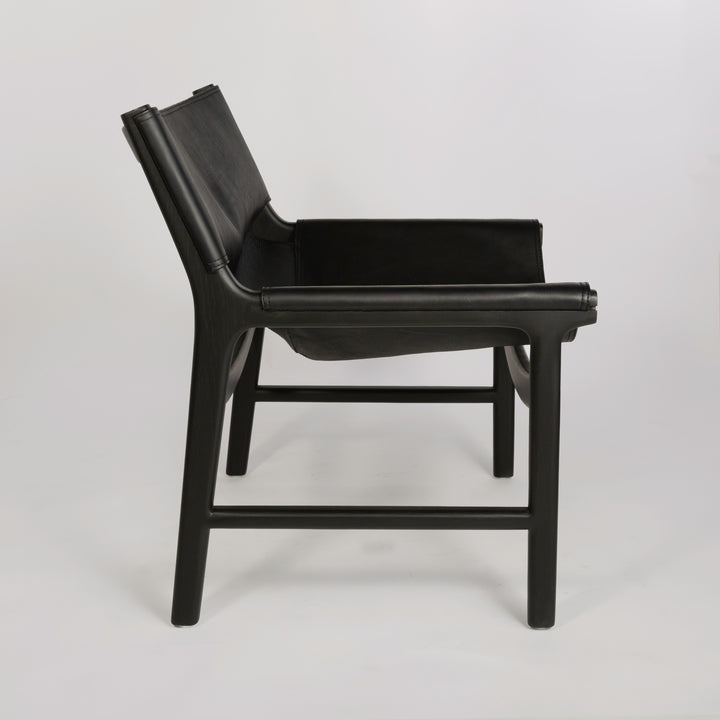 Ojai Lounge Chair - Black Leather - Floor Model - Grade B