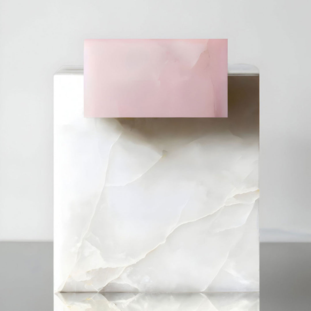 Gaia White And Pink Onyx Table