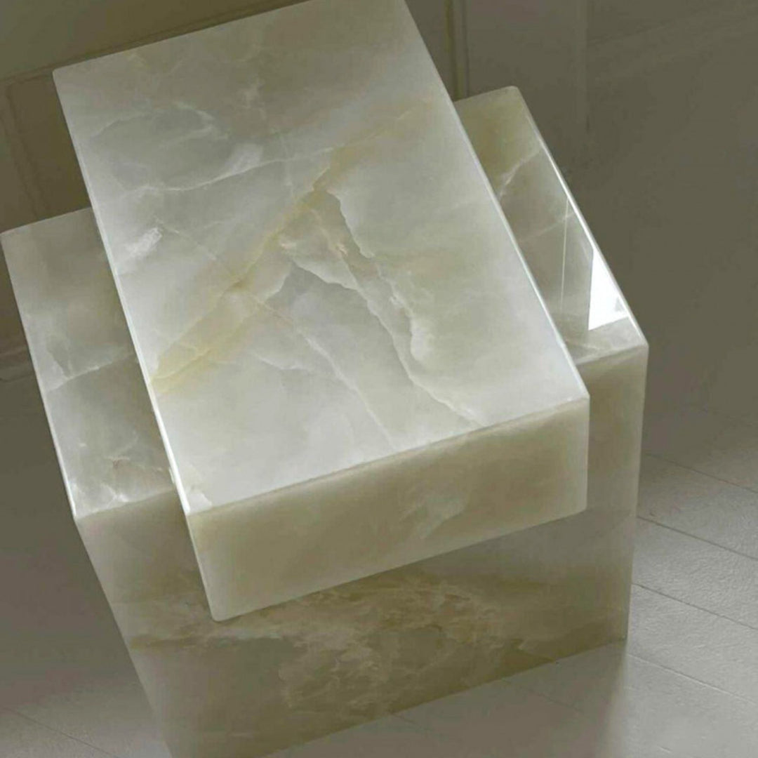 Gaia White Onyx Table