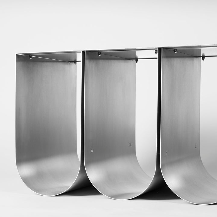 Curved Bench - Stainless Steel