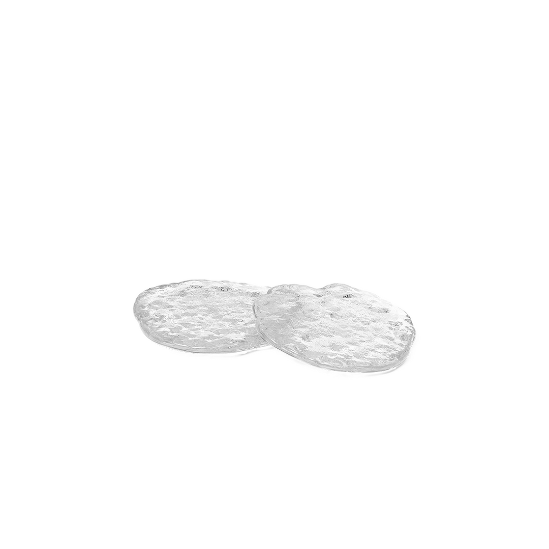 Momento Glass Stones - Small - Set of 2 - Clear