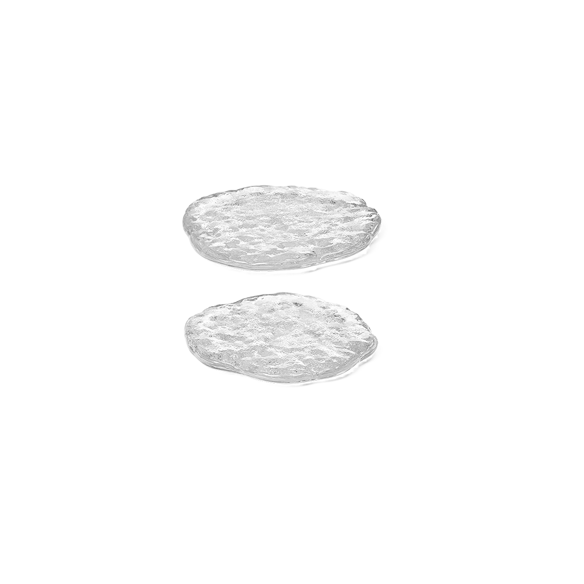 Ferm Living Momento Glass Stones, Set of 2, Clear