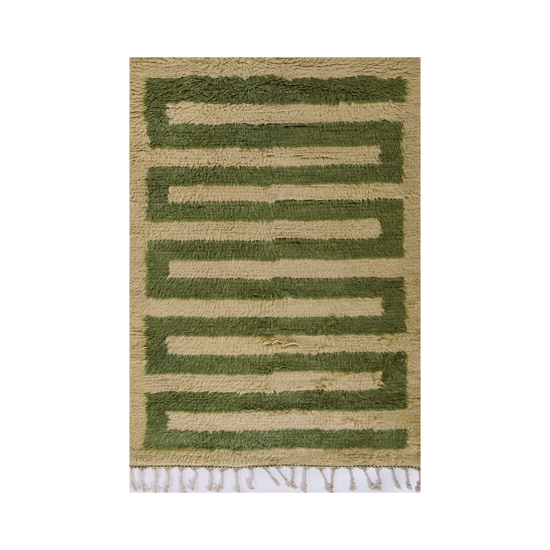 Neo Moroccan-1 Green Rug