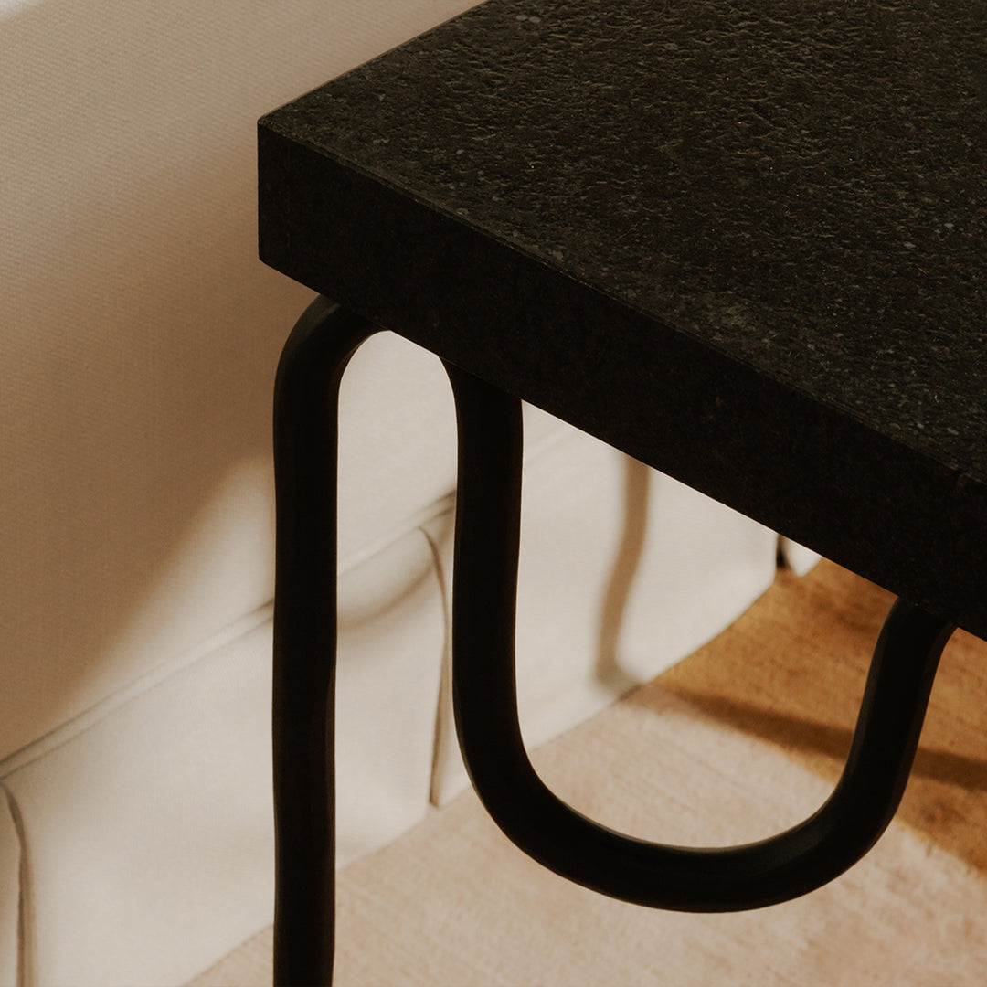 Riley Side Table - Black Granite