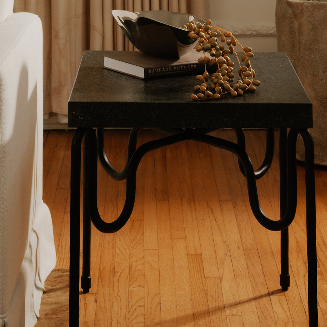 Riley Side Table - Black Granite