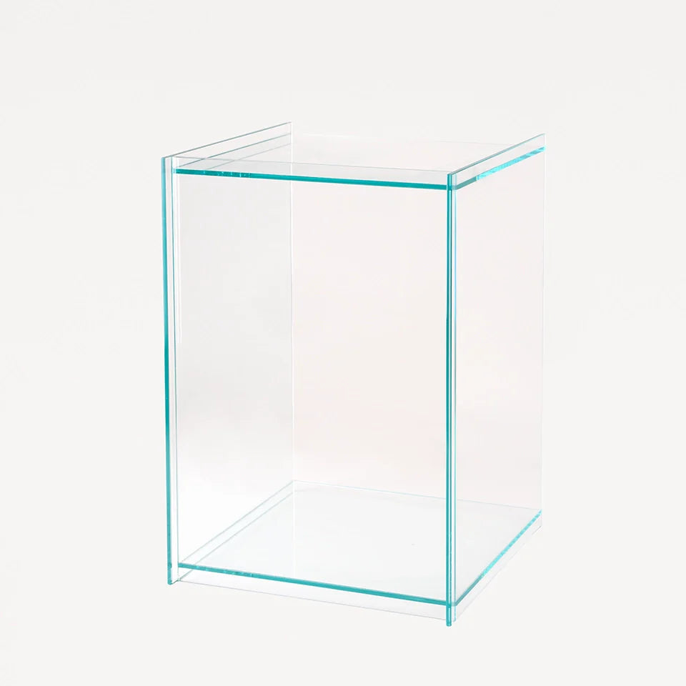 Rivet Box Table - Glass