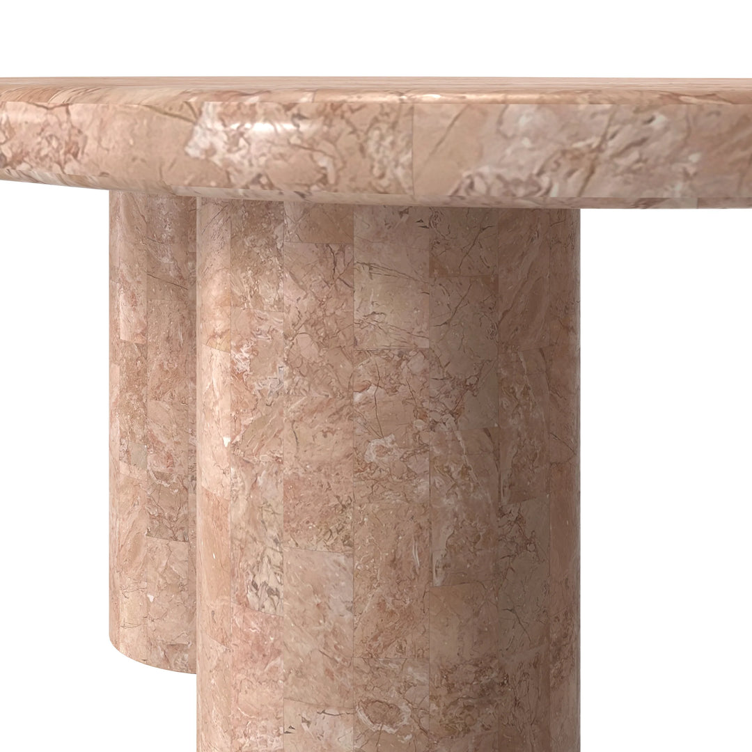 Paradis Coffee Table, Rose Stone