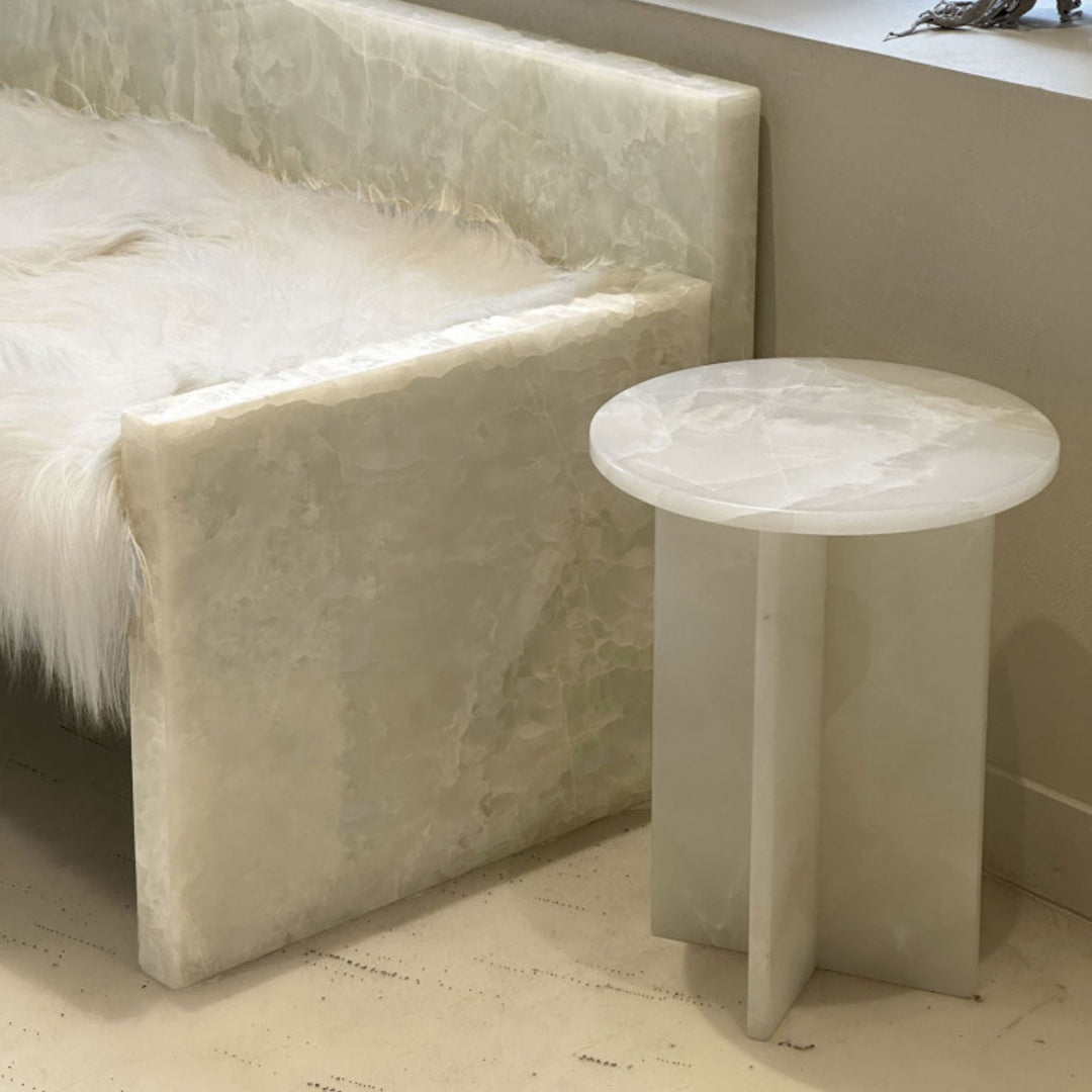 Rosie White Onyx Table