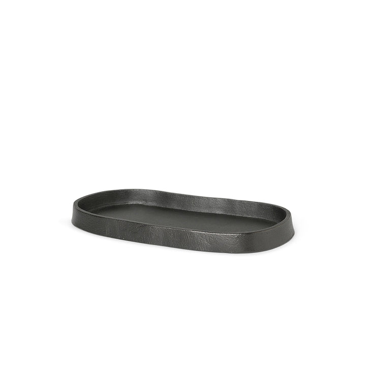 Yama Tray - Oval - Blackened Aluminium