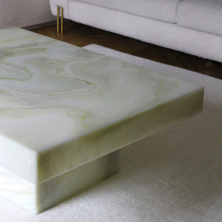 Cara Green Onyx Coffee Table