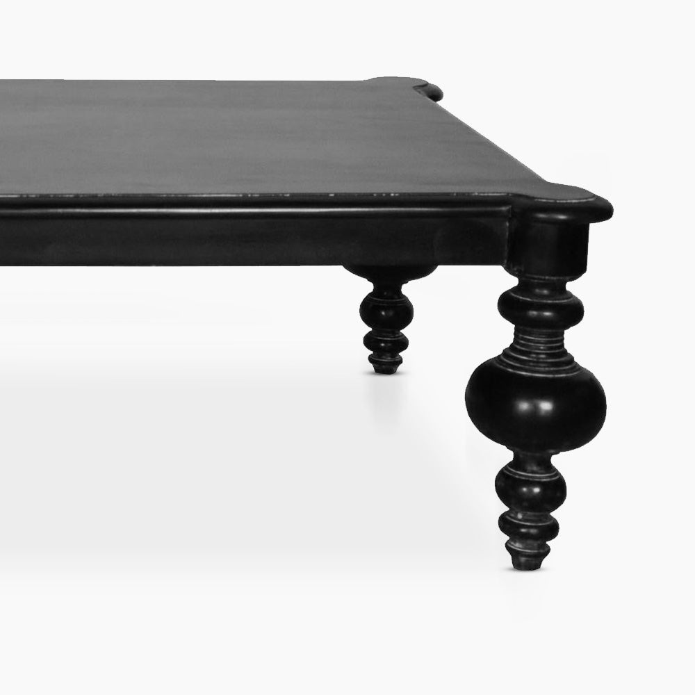 Nyla Coffee Table, Hand Rubbed Black