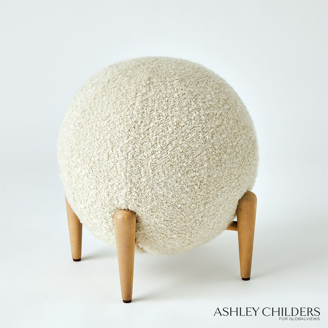 Shearling Ball Stool