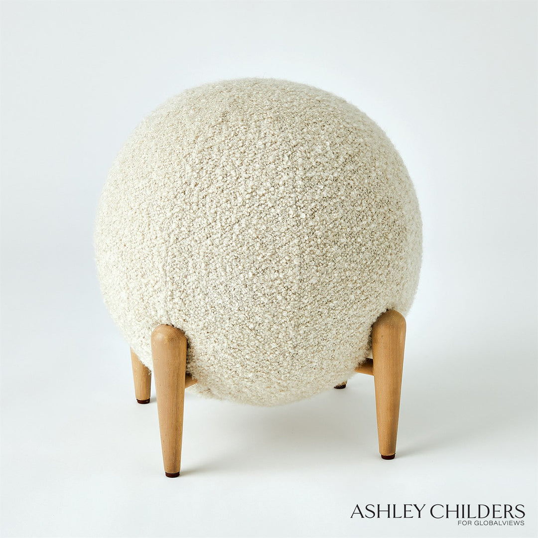 Shearling Ball Stool