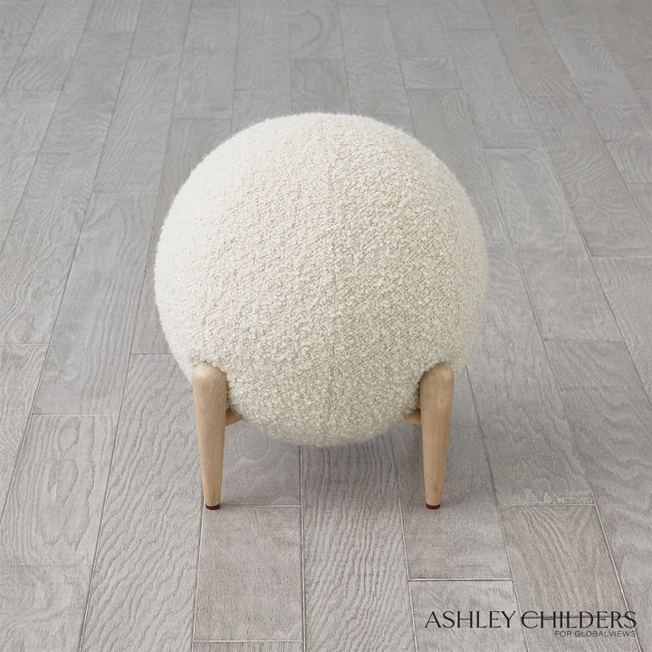 Shearling Ball Stool