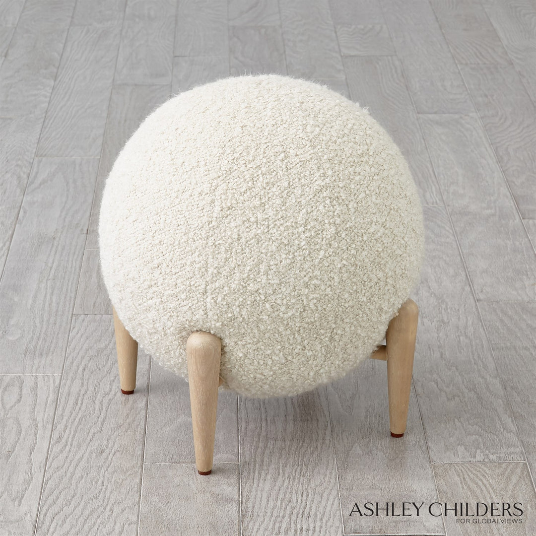 Shearling Ball Stool