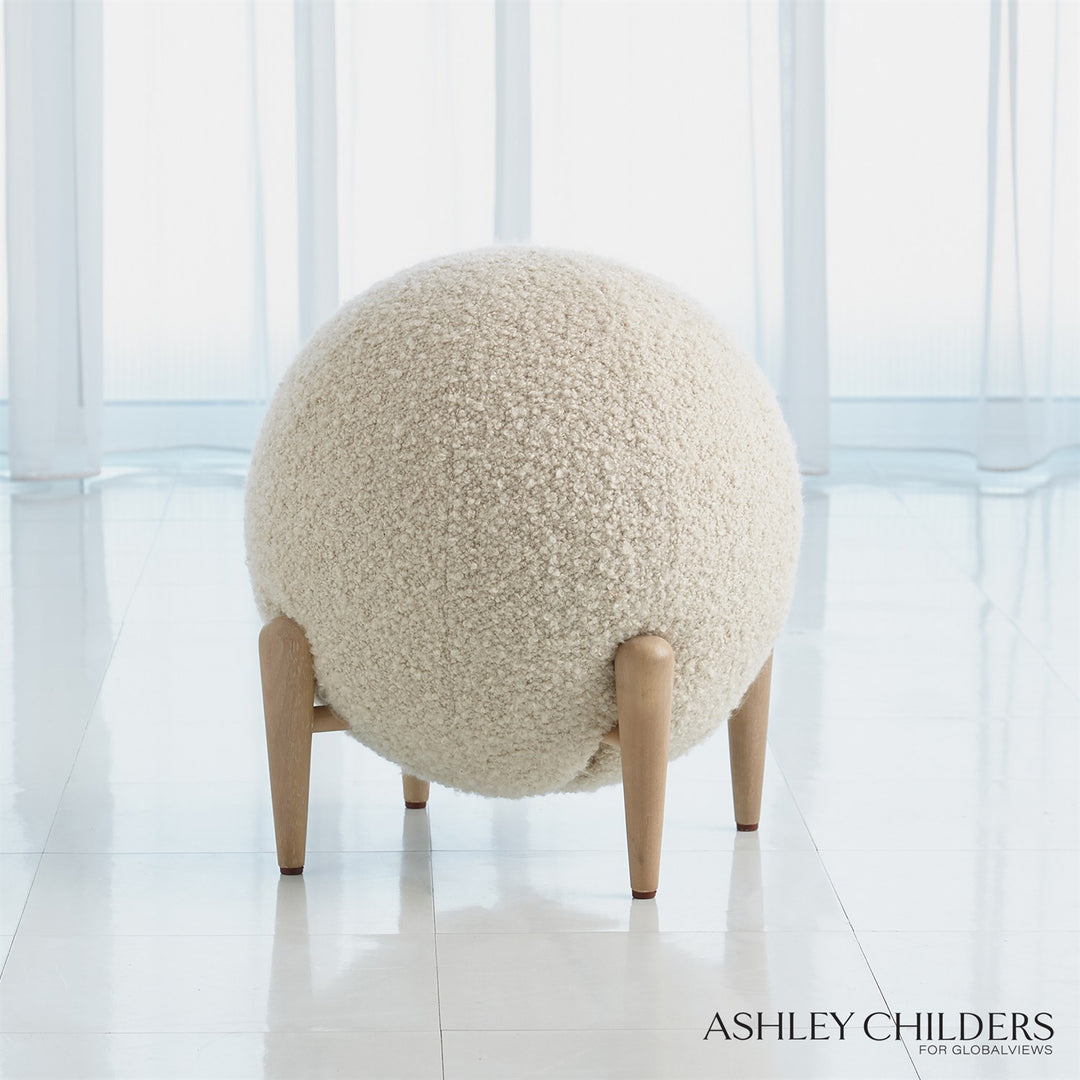 Shearling Ball Stool