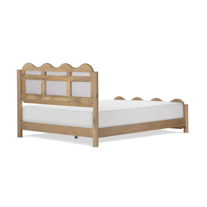 Wave Wooden Frame Bed