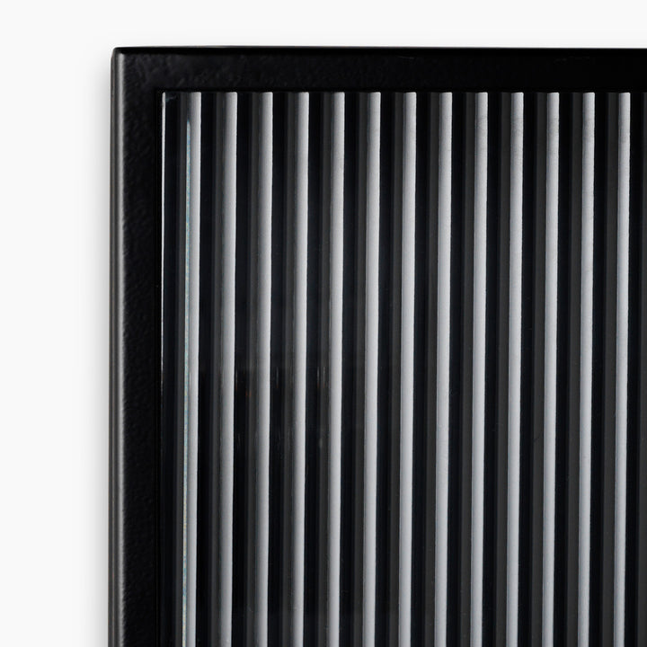 Haze Wall Cabinet - Reeded Glass - Black