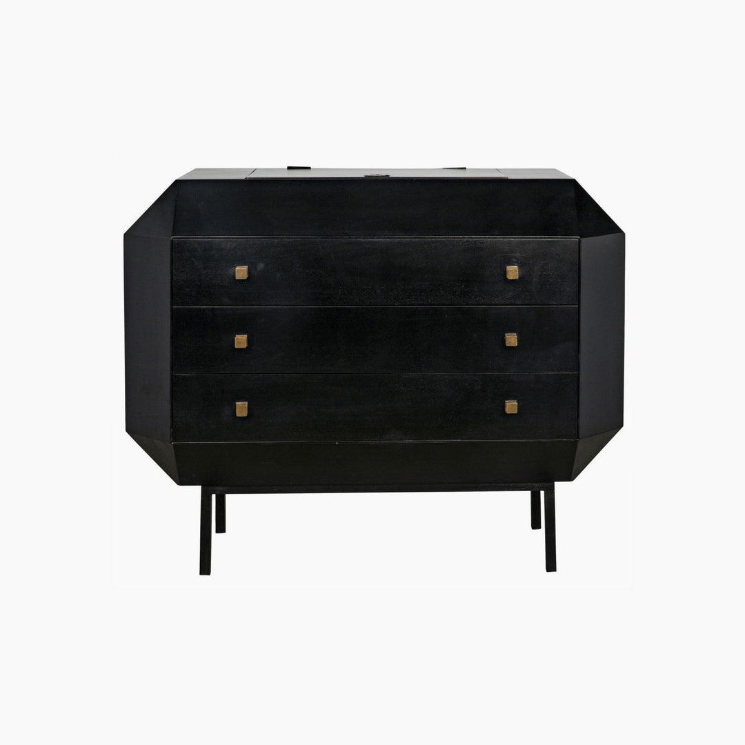 Brynlee Dresser, Hand Rubbed Black