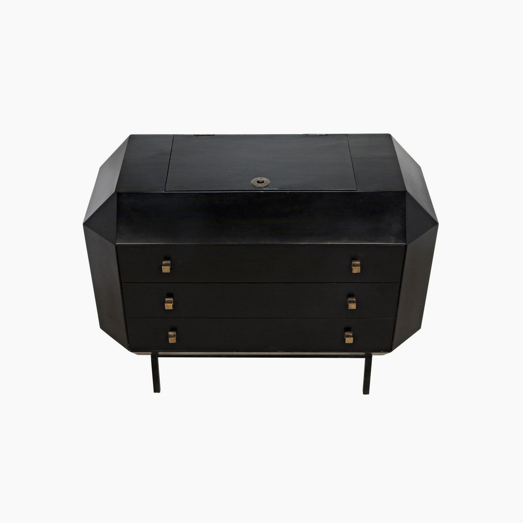 Brynlee Dresser, Hand Rubbed Black