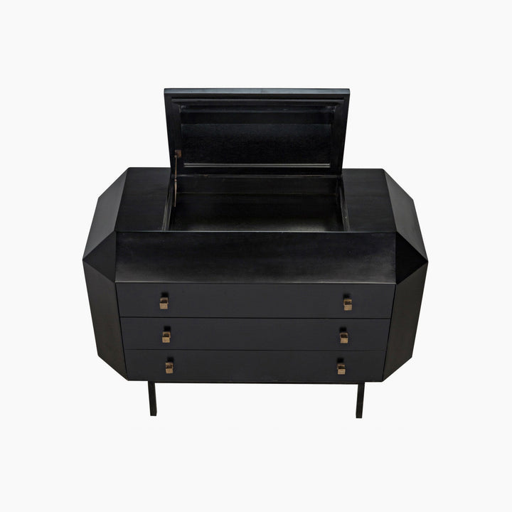 Brynlee Dresser, Hand Rubbed Black