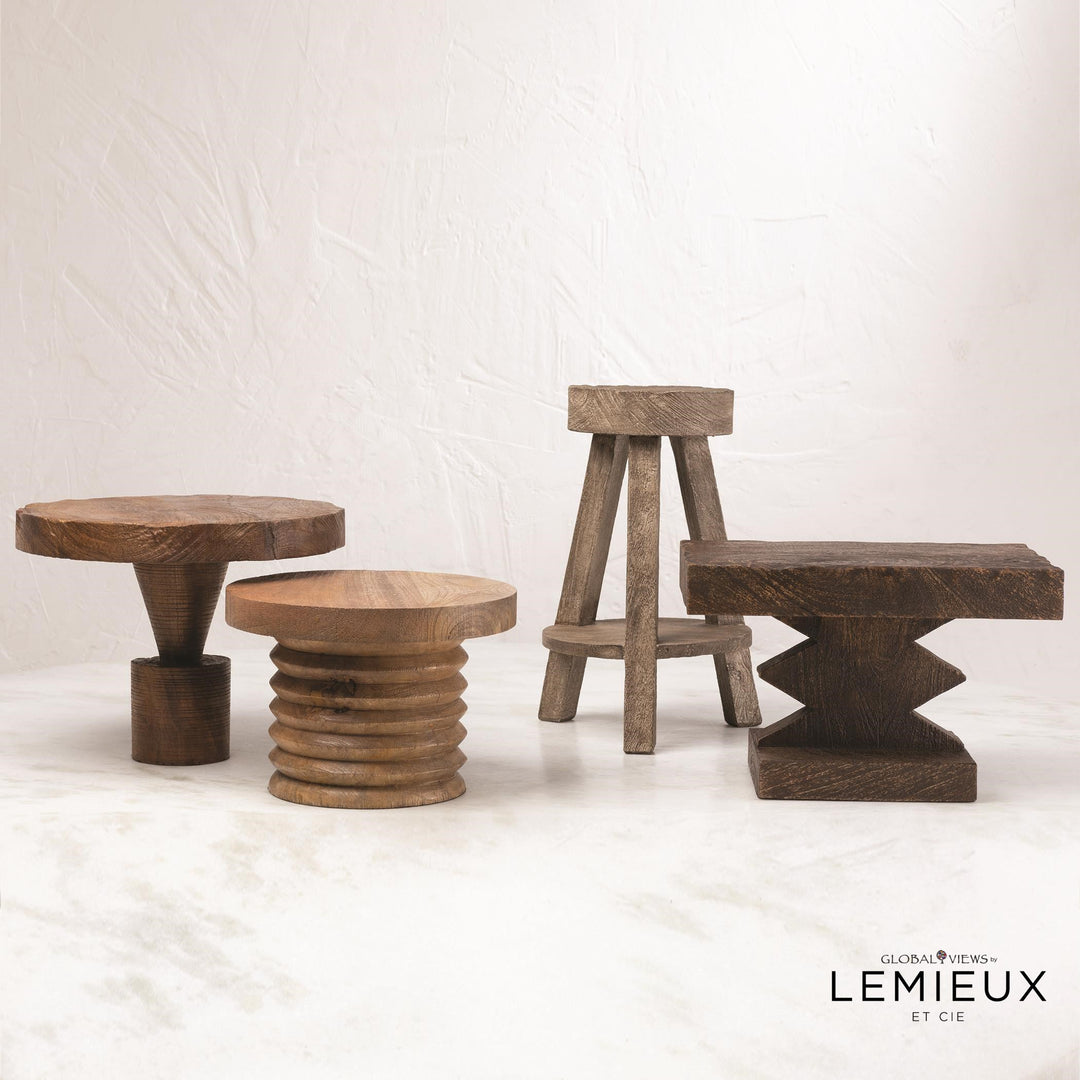 Lemieux Et Cie Davin Wood Pedestal