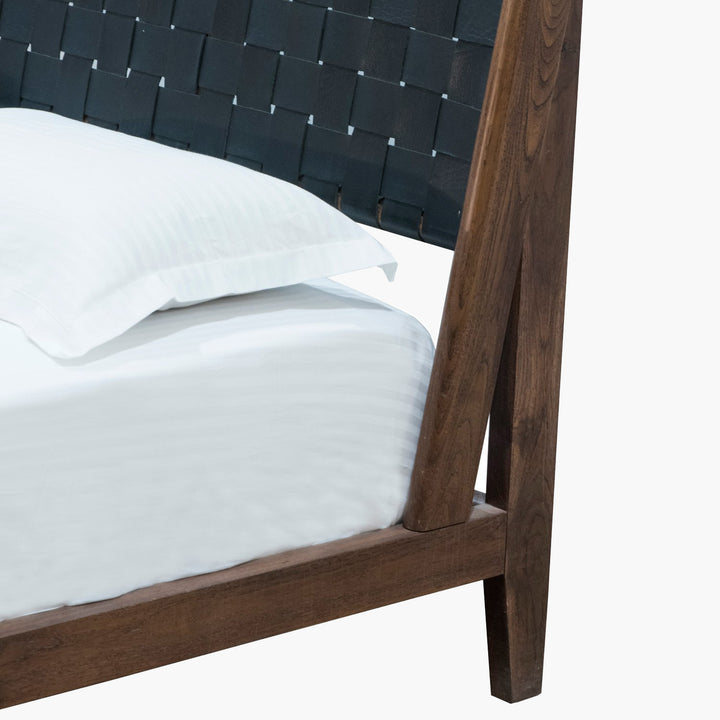 Leather Bed - Black