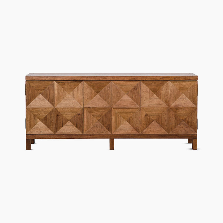 Aubree 3 Door Sideboard, Dark Walnut