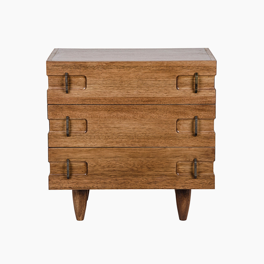 Eva 32" Side Table, Dark Walnut